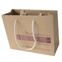 Brown Kraft Paper Shopping Bag with Cotton Handle